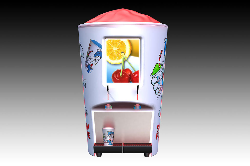 Slush freezer machine enclosure design